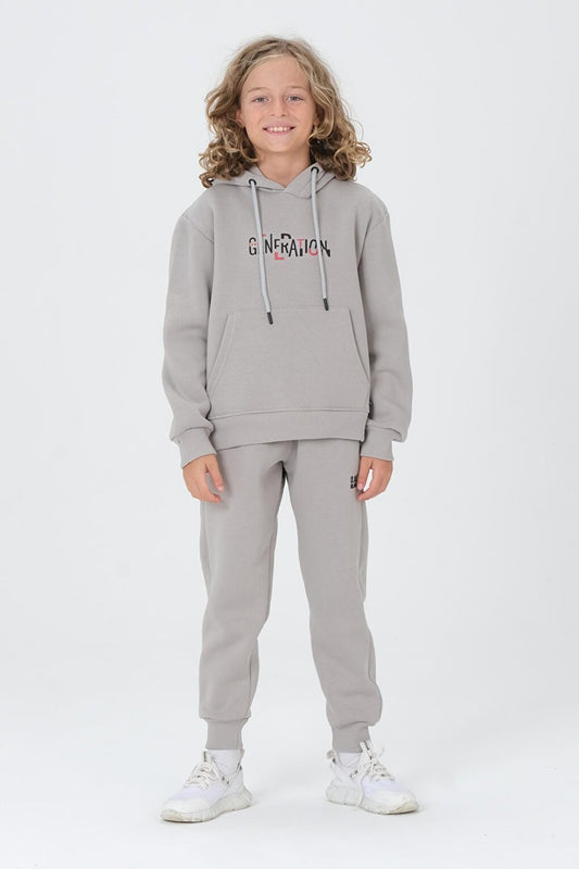 Boy's Hooded Tracksuit Set