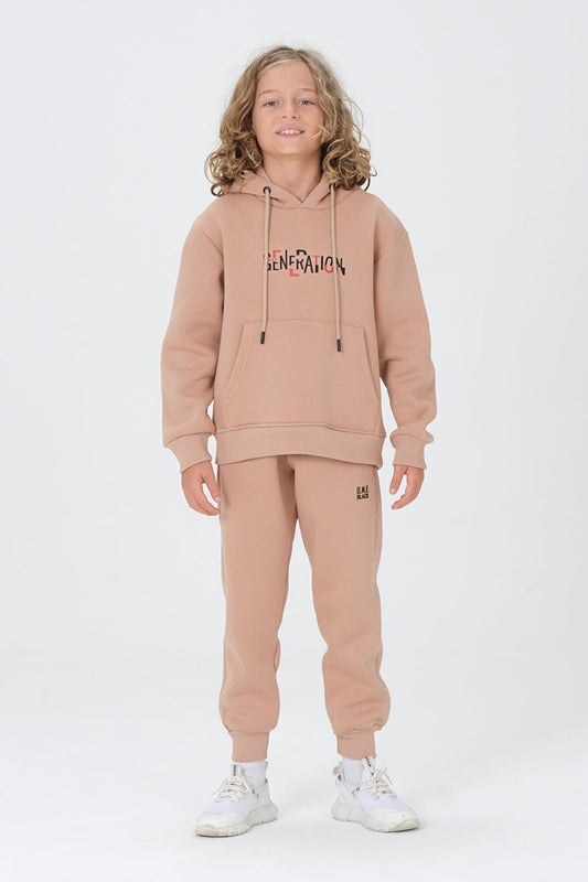 Boy's Hooded Tracksuit Set