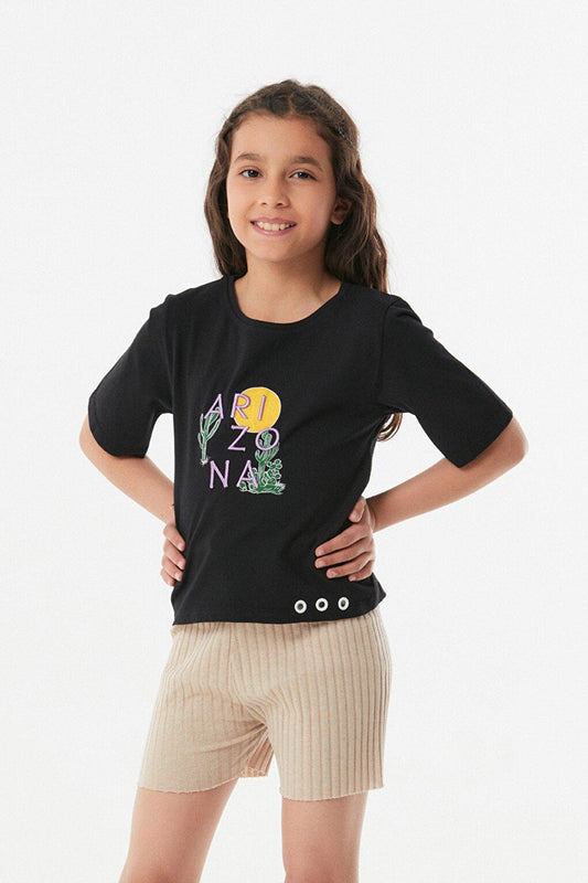 Arizona Embroidered Girls' T-Shirt