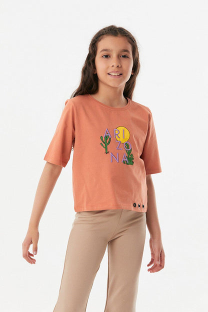 Arizona Embroidered Girls' T-Shirt