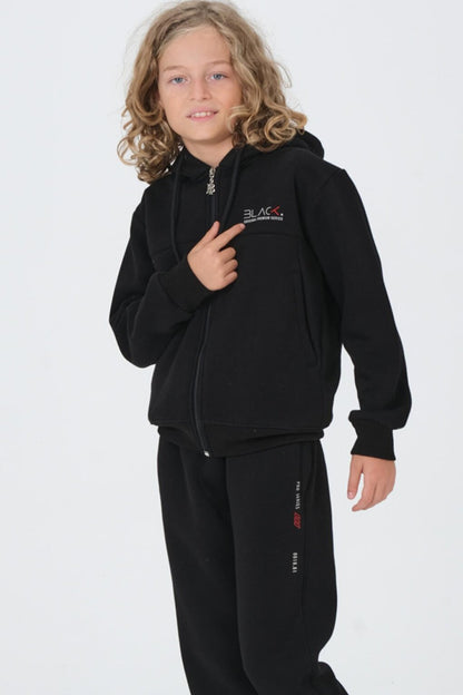 Boy's Hooded Tracksuit Set