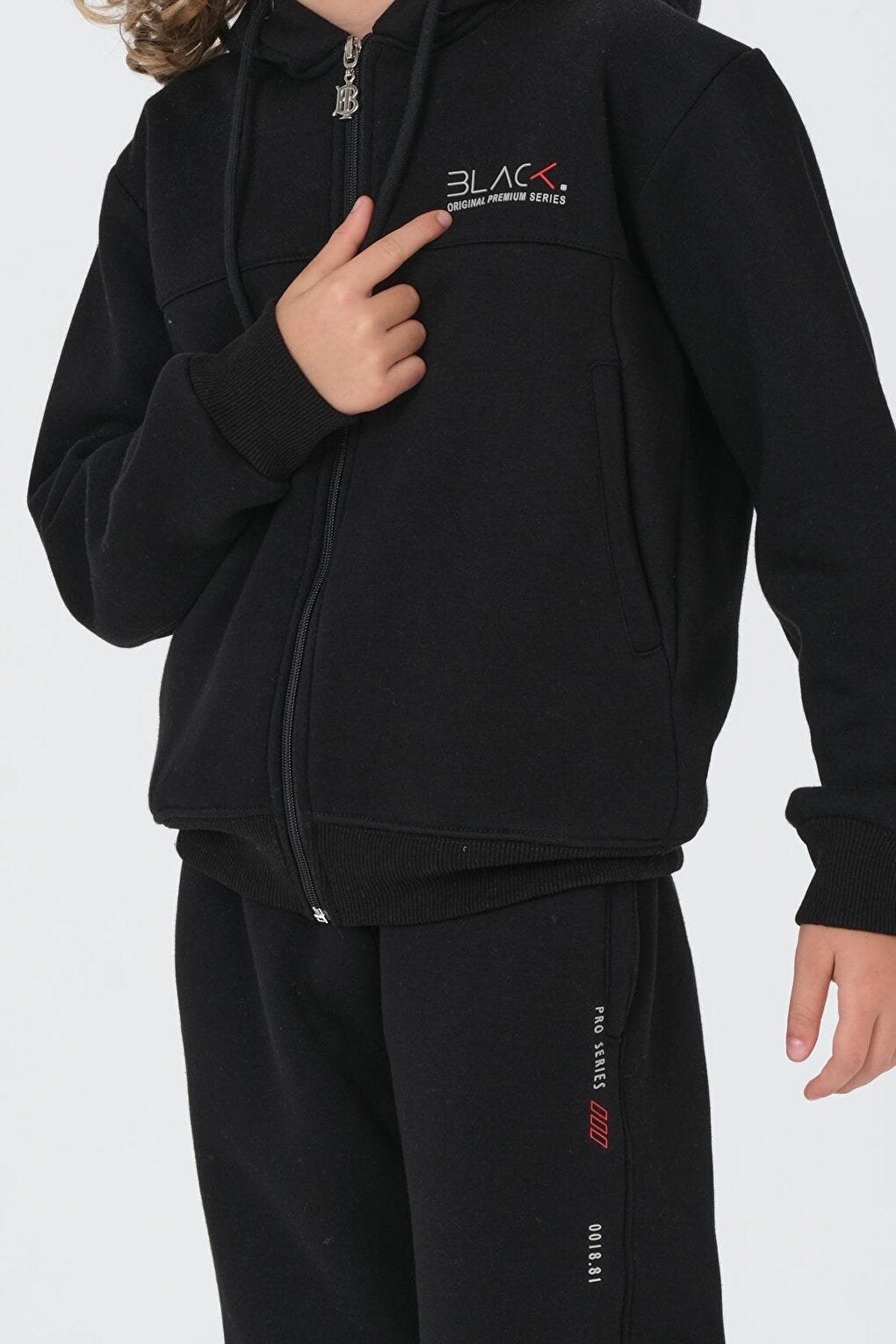 Boy's Hooded Tracksuit Set