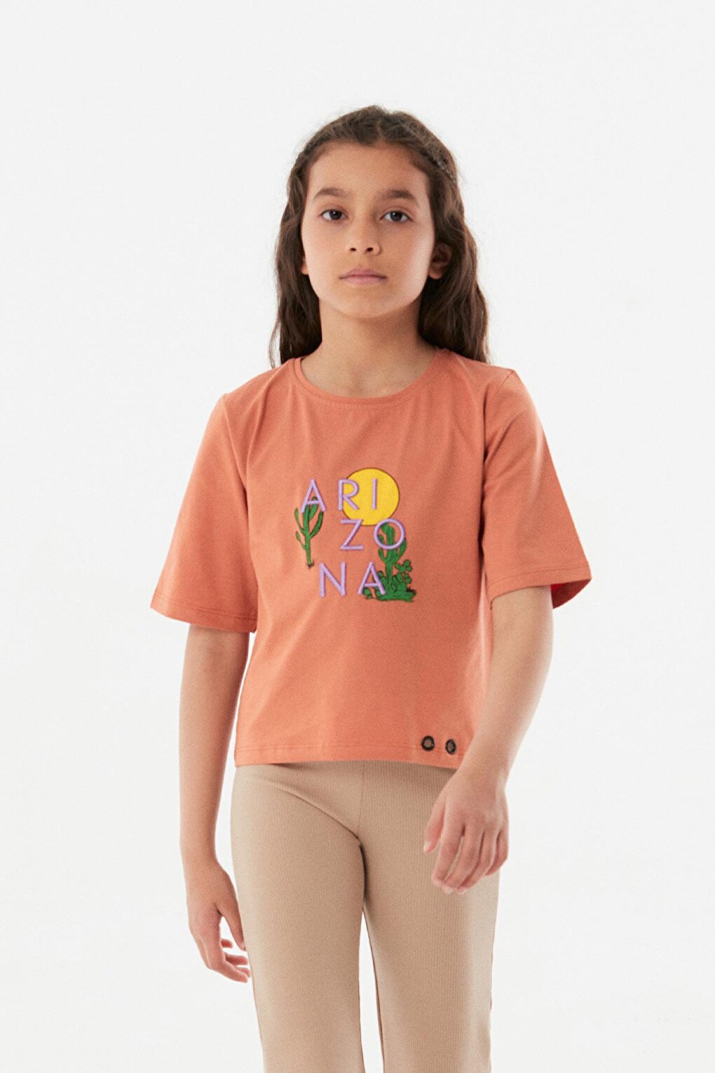 Arizona Embroidered Girls' T-Shirt