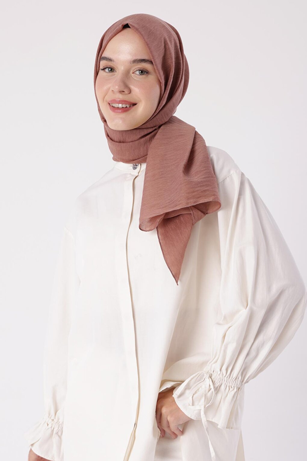 Milky Brown Enzo Shawl