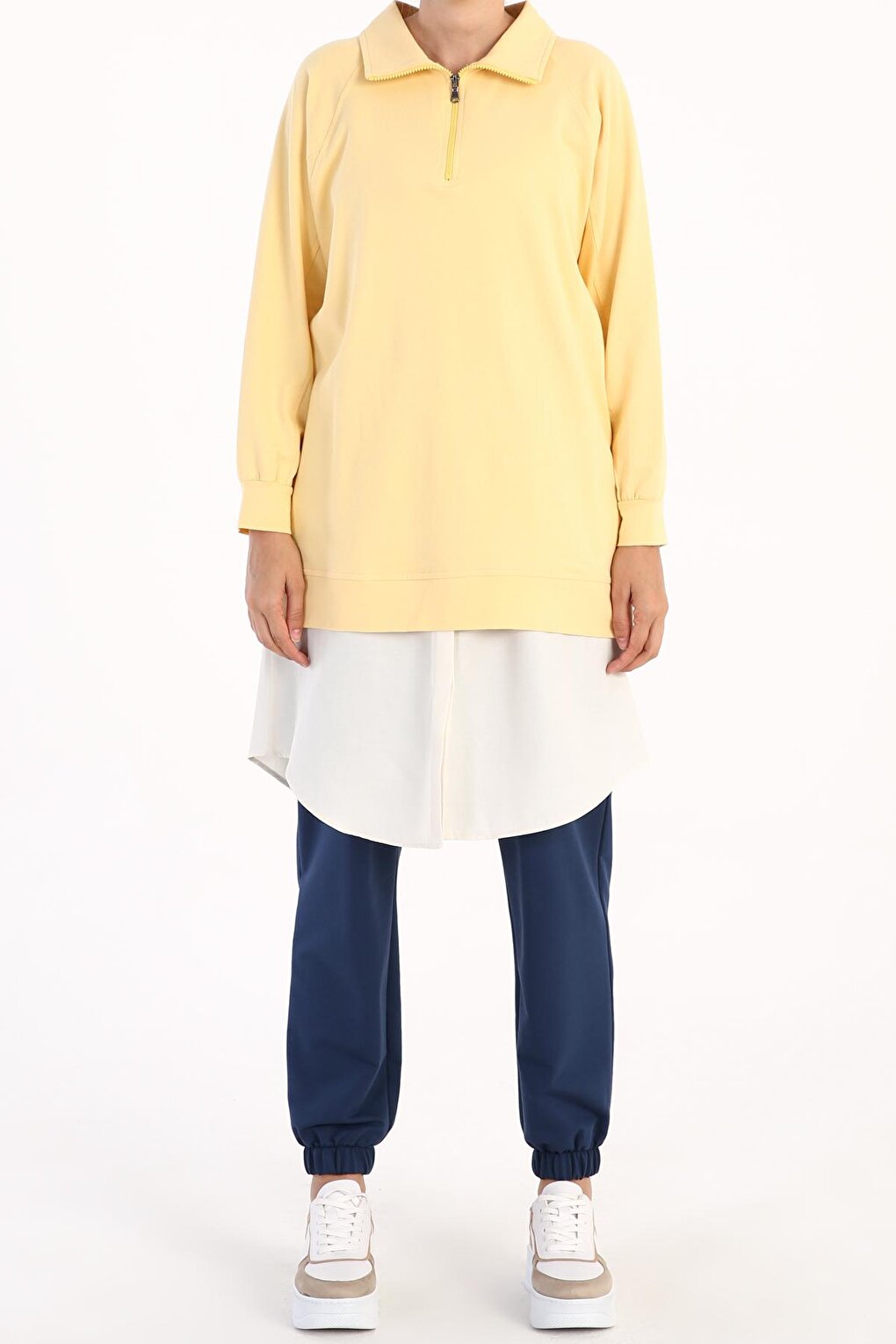 Ecru Underwear Cotton Shirt Skirt