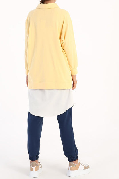 Ecru Underwear Cotton Shirt Skirt