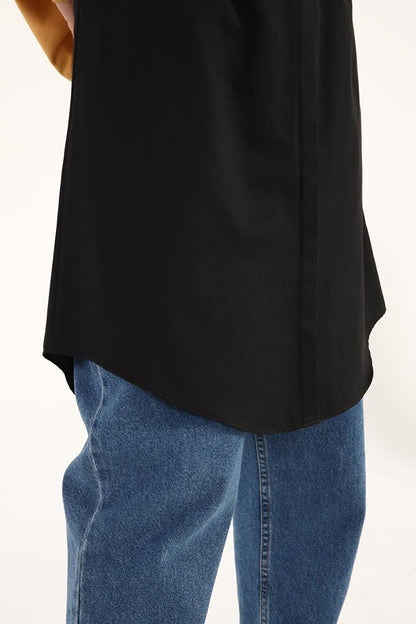 Black Underwear Cotton Shirt Skirt