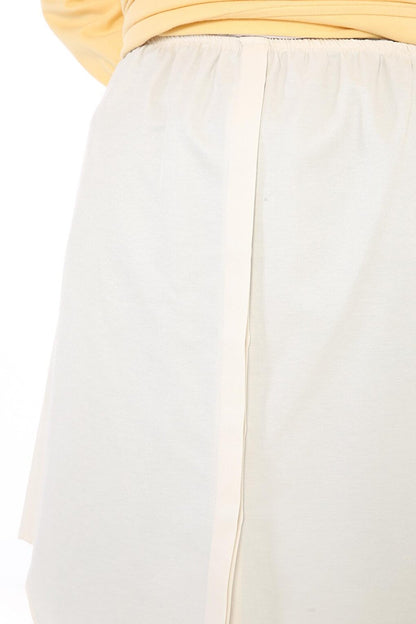 Ecru Underwear Cotton Shirt Skirt