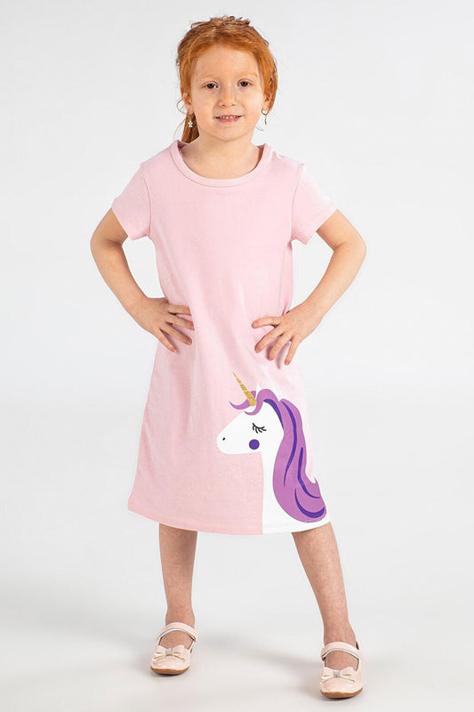 Unicorn Pink Girl Dress