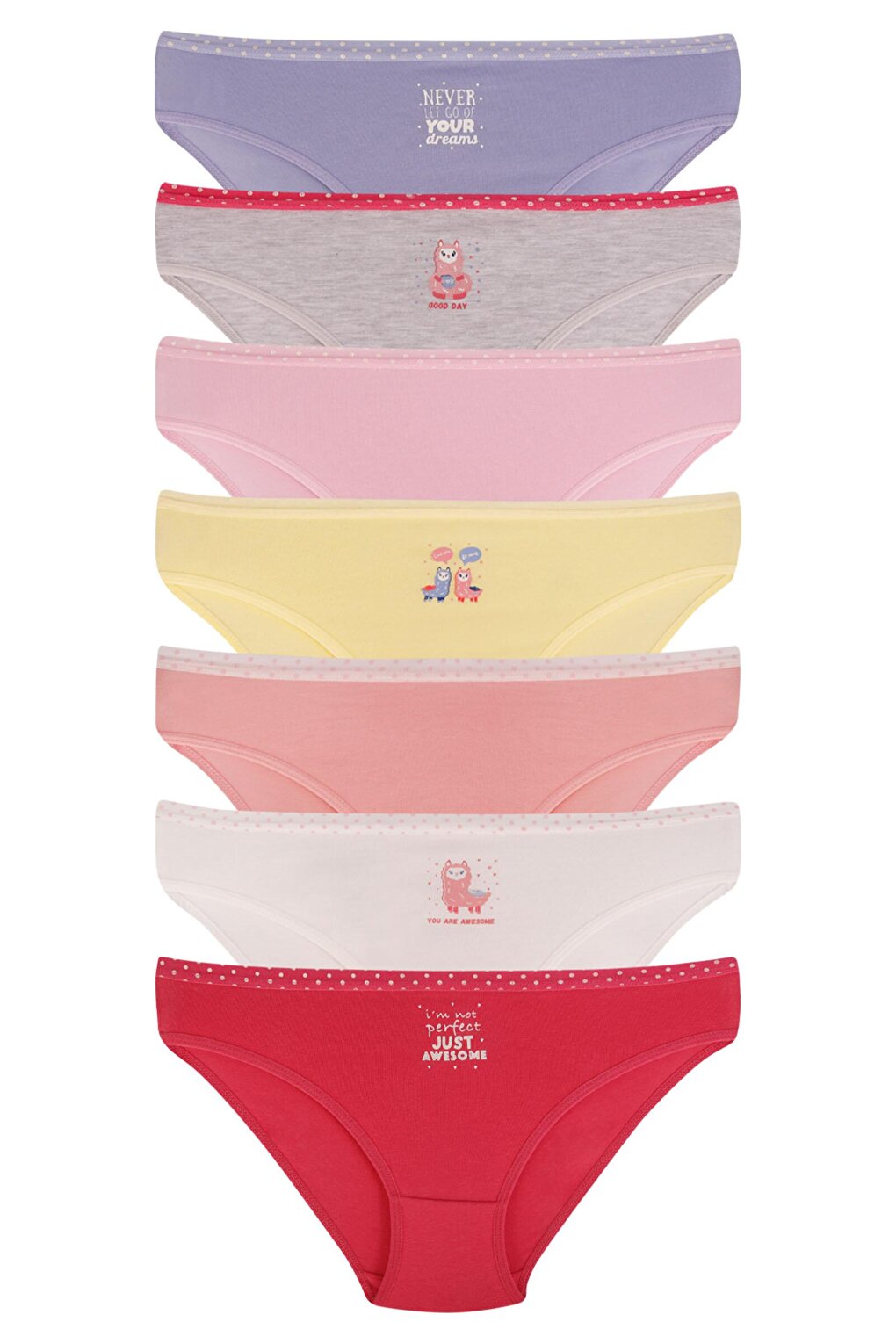 Girl's Cotton Panties 7 Pack