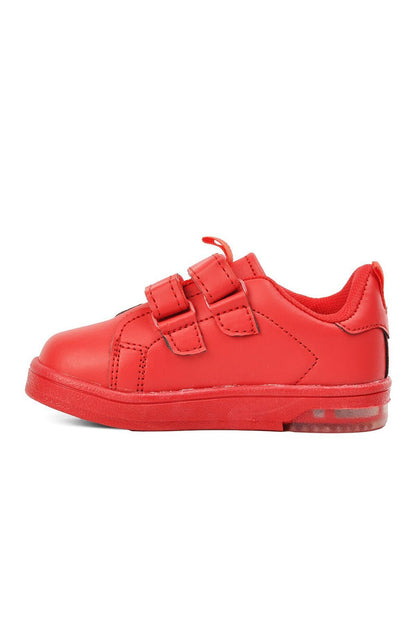 Red Velcro Boy Sneaker Pepe Short-B