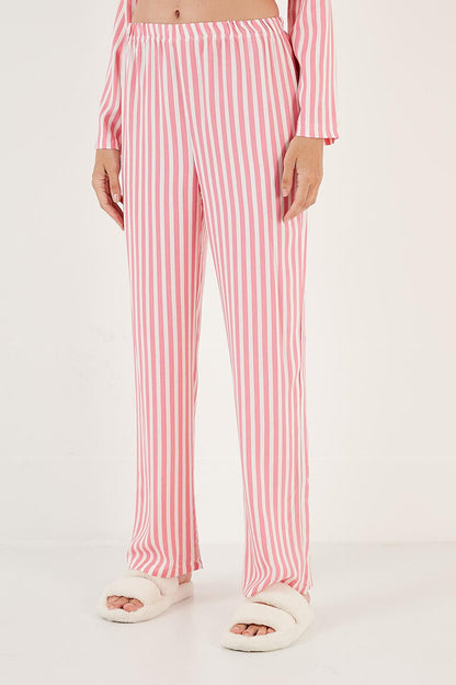 Striped Regular Fit Single Pocket Thin Pajama Set 611PT620