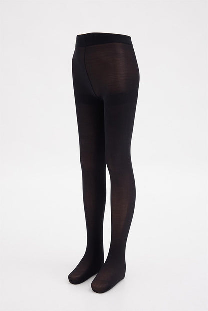 Girl's Mousse Pantyhose BLACK