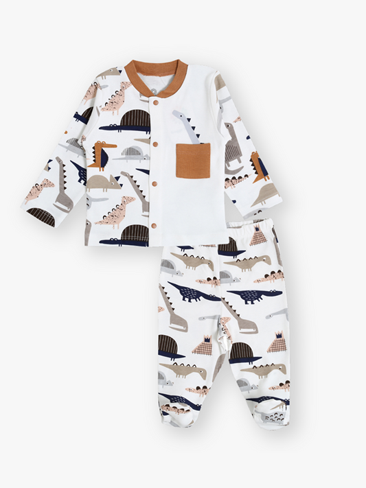 Crew Neck Long Sleeve Baby Boy Suit