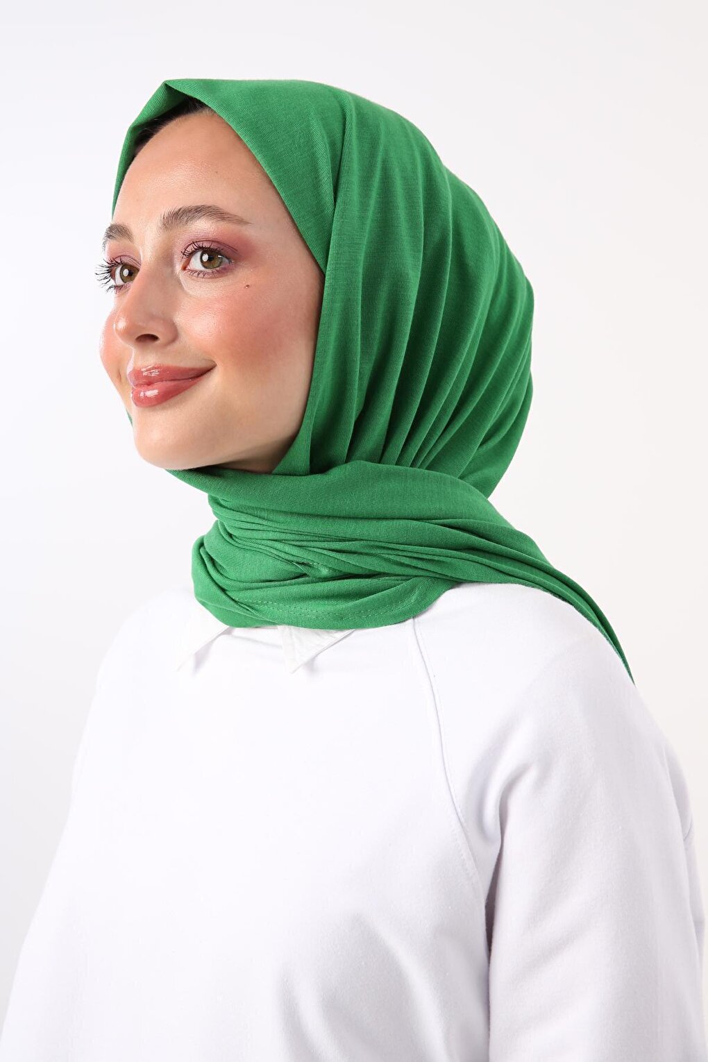 Çimen Cotton Viscose Blend Combed Cotton Shawl