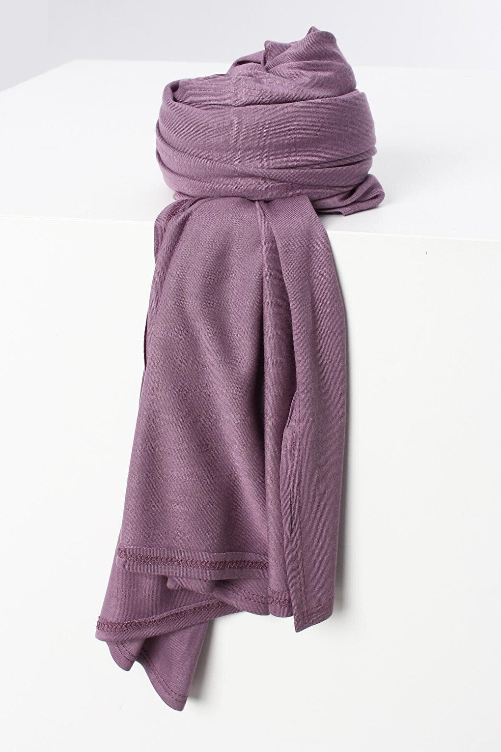 Lilac Cotton Viscose Blend Combed Shawl