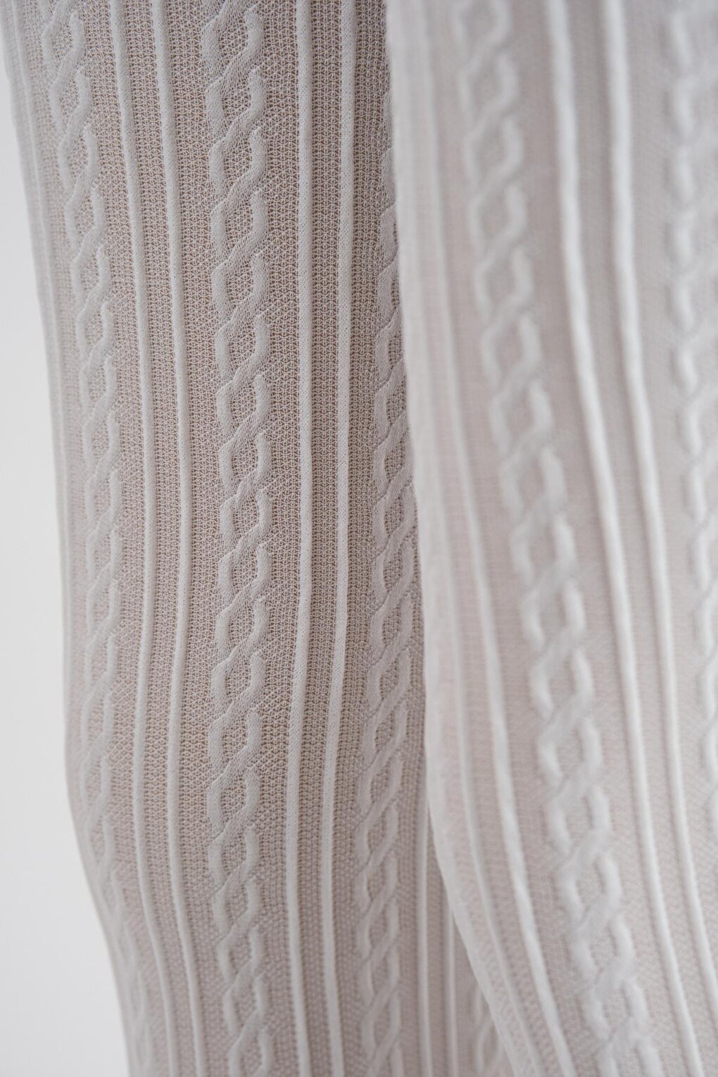 Patterned Children's Pantyhose White