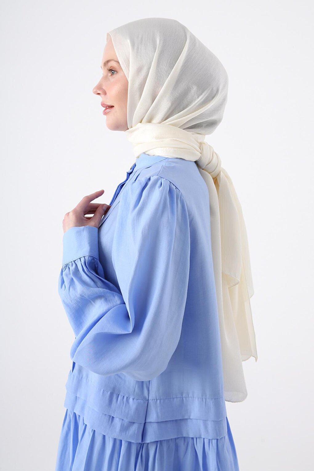 Cream Plain Janjan Shawl