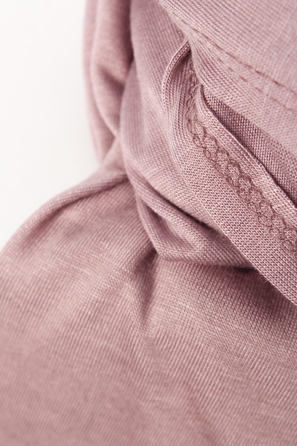 Dusty Rose Cotton Viscose Blend Combed Shawl