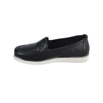 7890 Black Women's Genuine Leather Classic Shoes