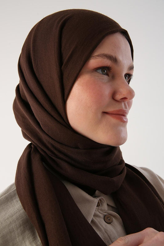 Bitter Brown Cotton Scarf Shawl