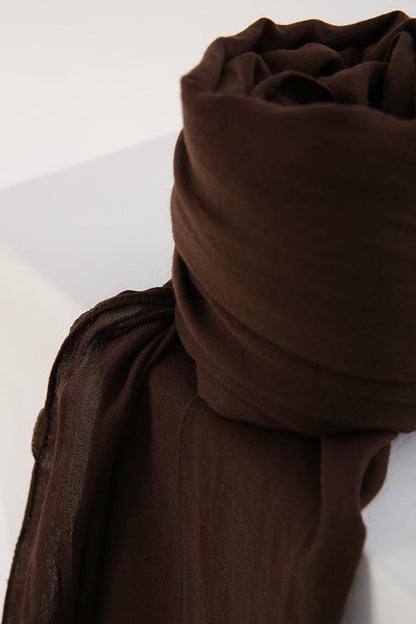 Bitter Brown Cotton Scarf Shawl