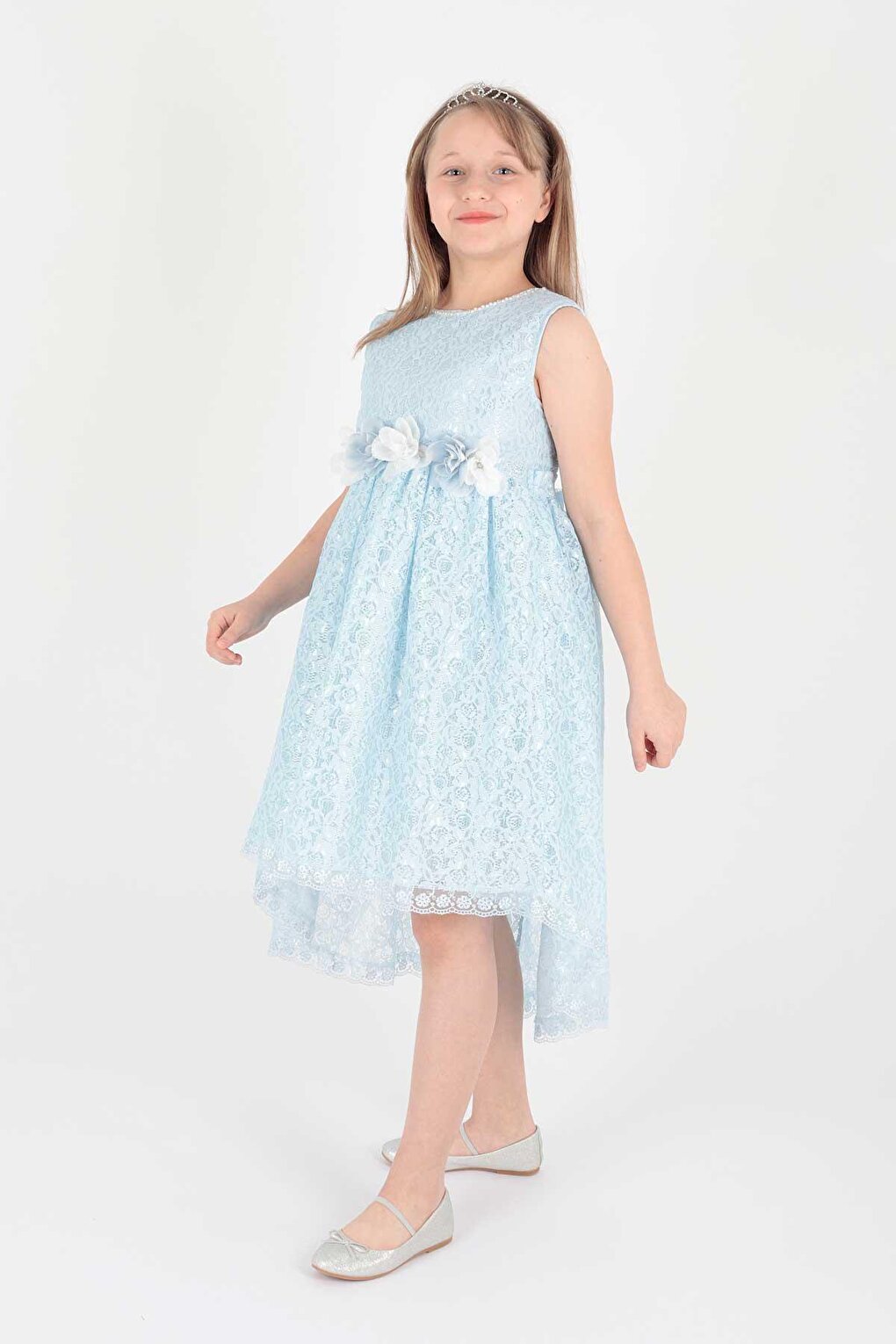 Girl's Lace Dress with Tail Ak2208