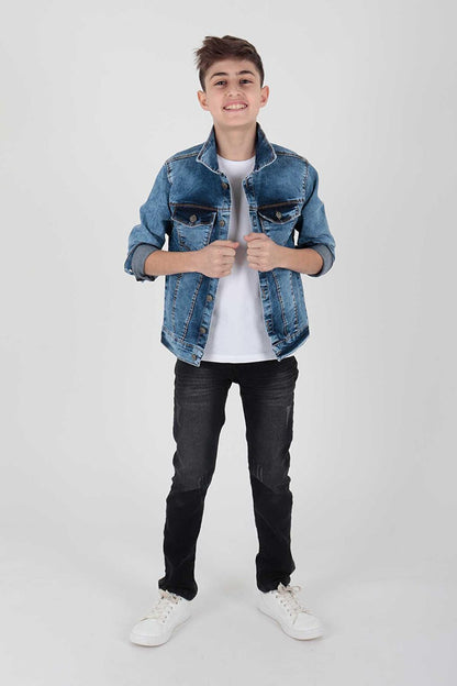 Boy's Jean Jacket Casual Fashionable Ak22152023