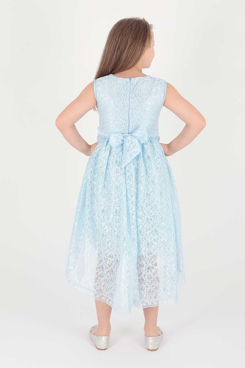 Girl's Lace Dress with Tail Ak2208