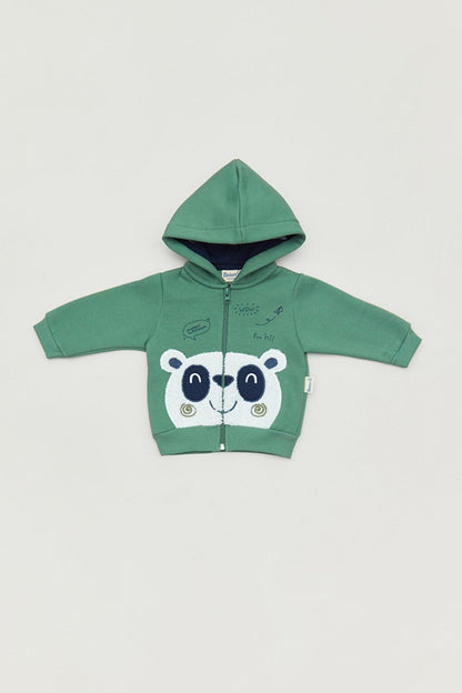 Embroidered Hooded Boy's Sweatshirt