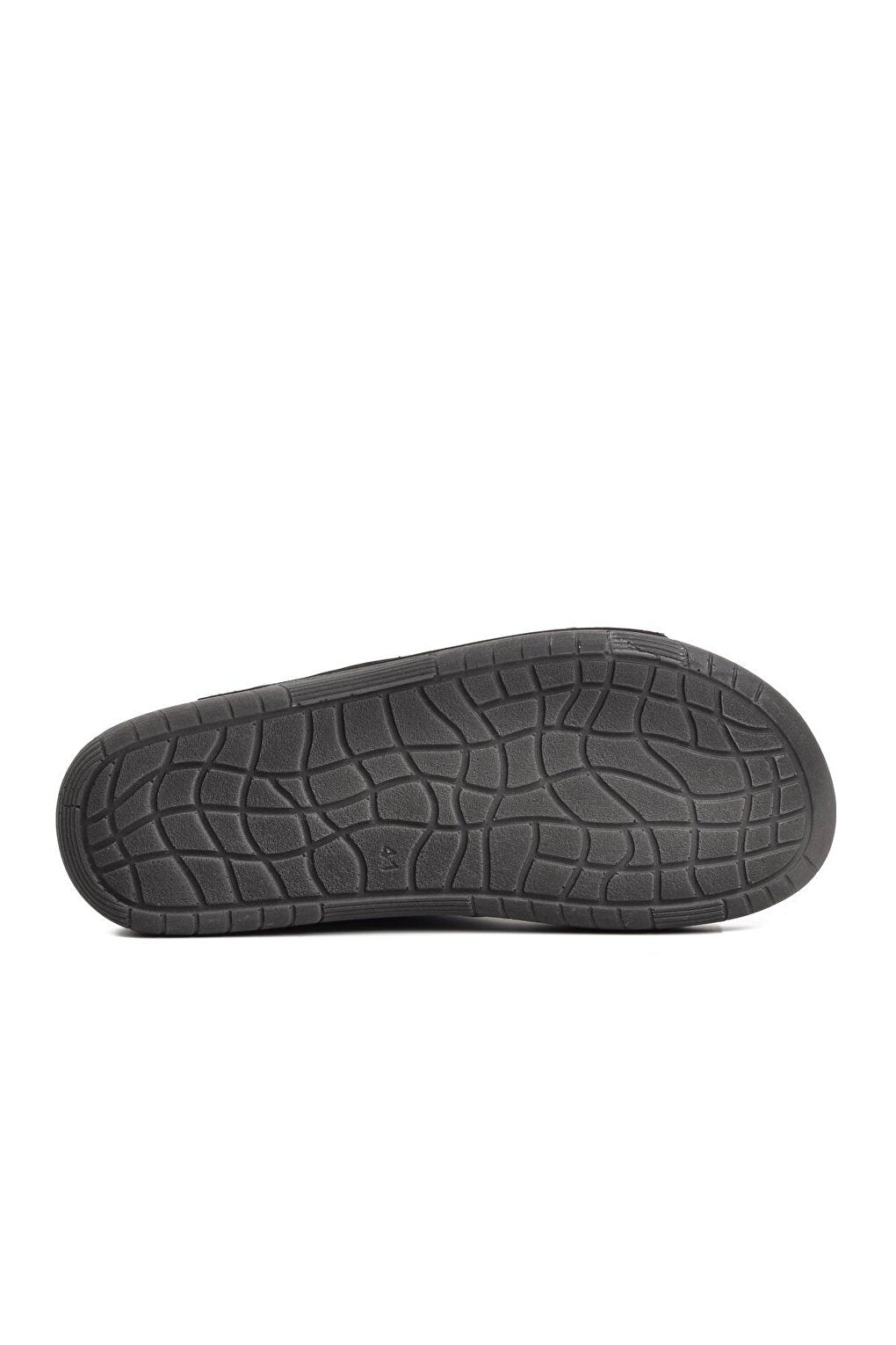 64.002 Black Double Striped Men's Slippers