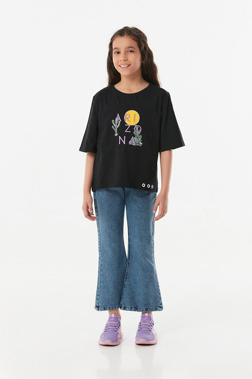 Arizona Embroidered Girls' T-Shirt