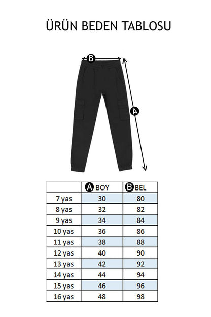 Boy's Cargo Pants Canvas Lycra