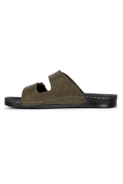 Casual Belted Men's Slippers Ary 36-553