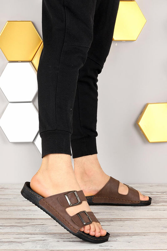 Casual Belted Men's Slippers Ary 36-553