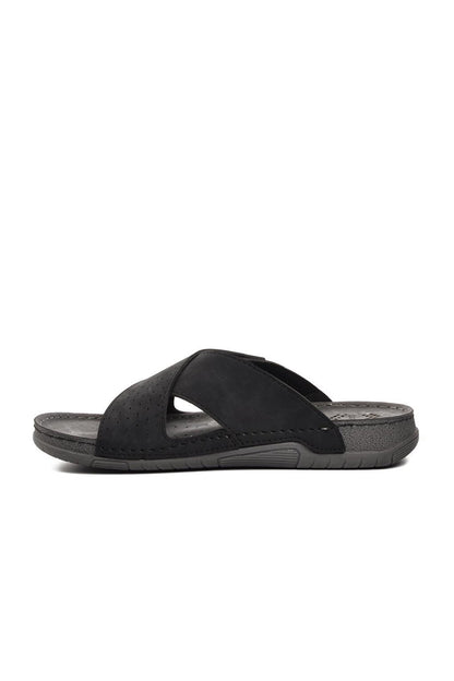 64.004 Black Men's Slippers