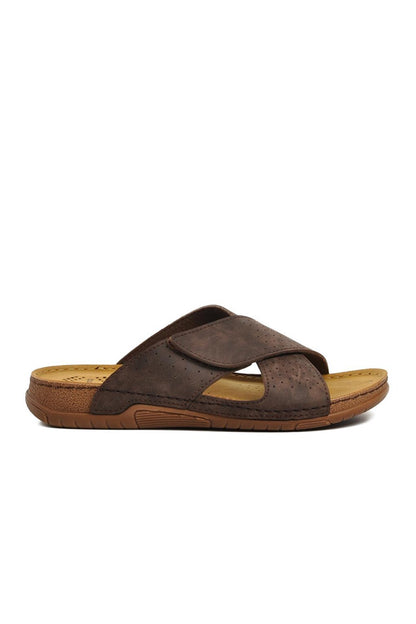 64.004 Brown Men's Slippers