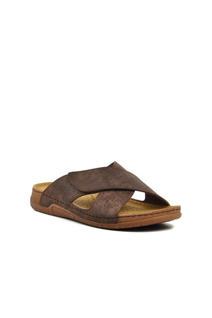 64.004 Brown Men's Slippers