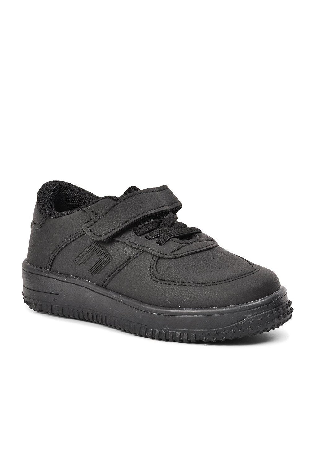 Black Velcro Boy Sneaker Beijing Short-P