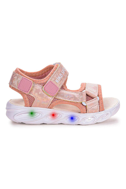 133 Hologram Lighted Girls Velcro Sandal Shoes