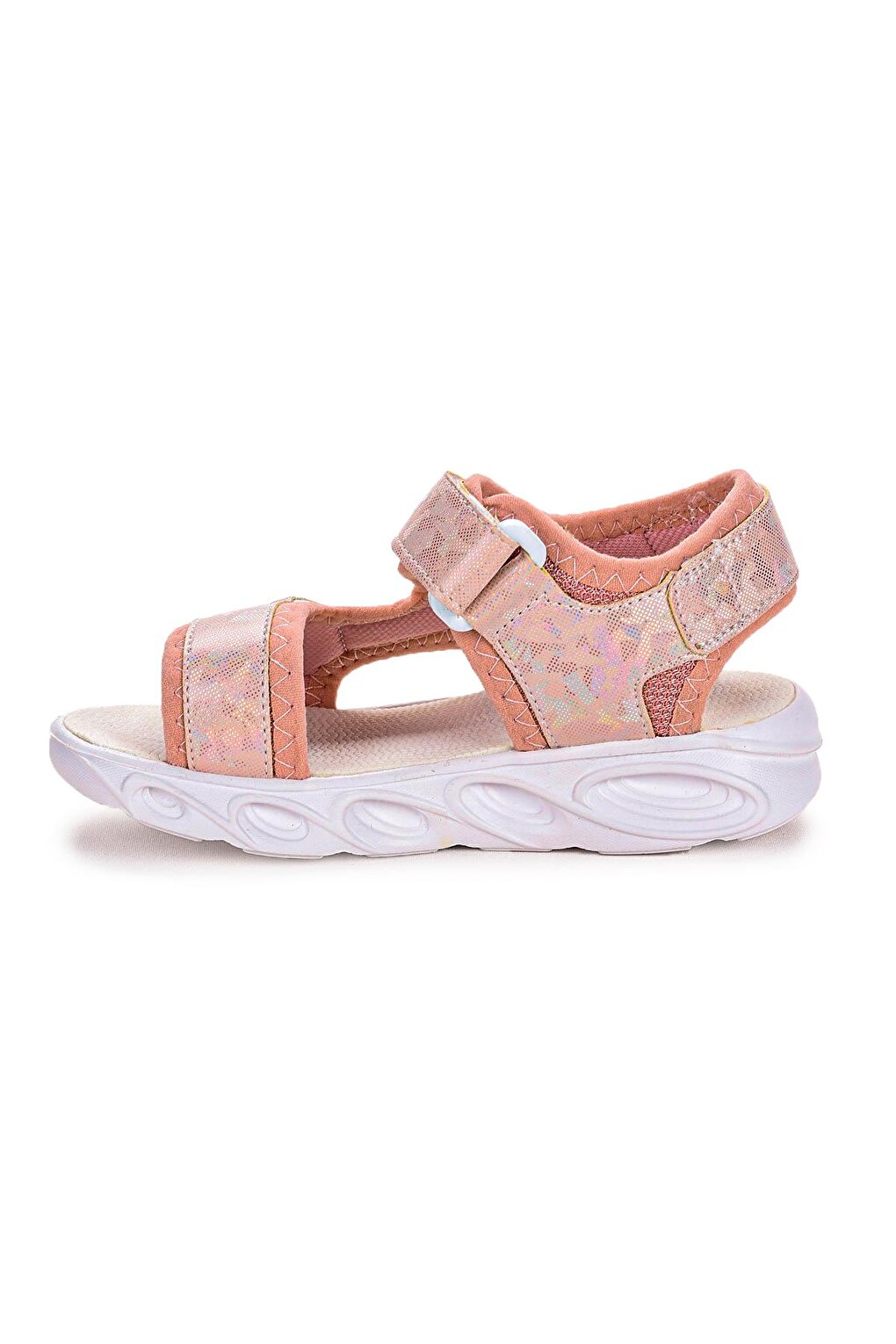 133 Hologram Lighted Girls Velcro Sandal Shoes