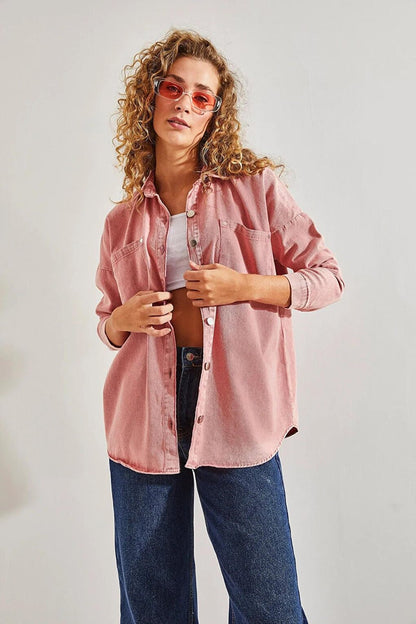 Women's Double Pocket Gabardine Shirt