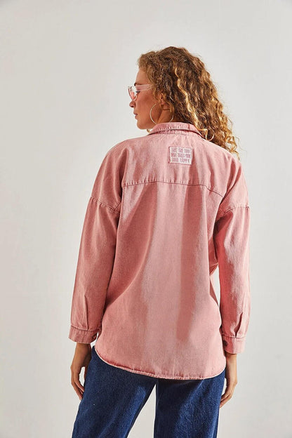 Women's Double Pocket Gabardine Shirt