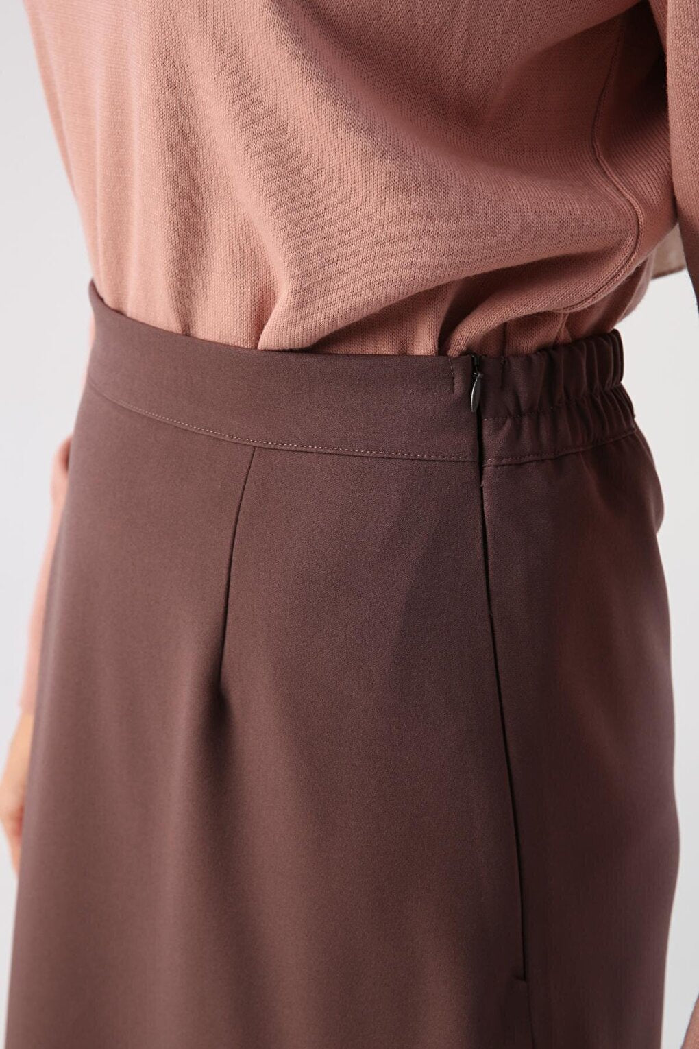 Mink Waist Elastic Pencil Skirt