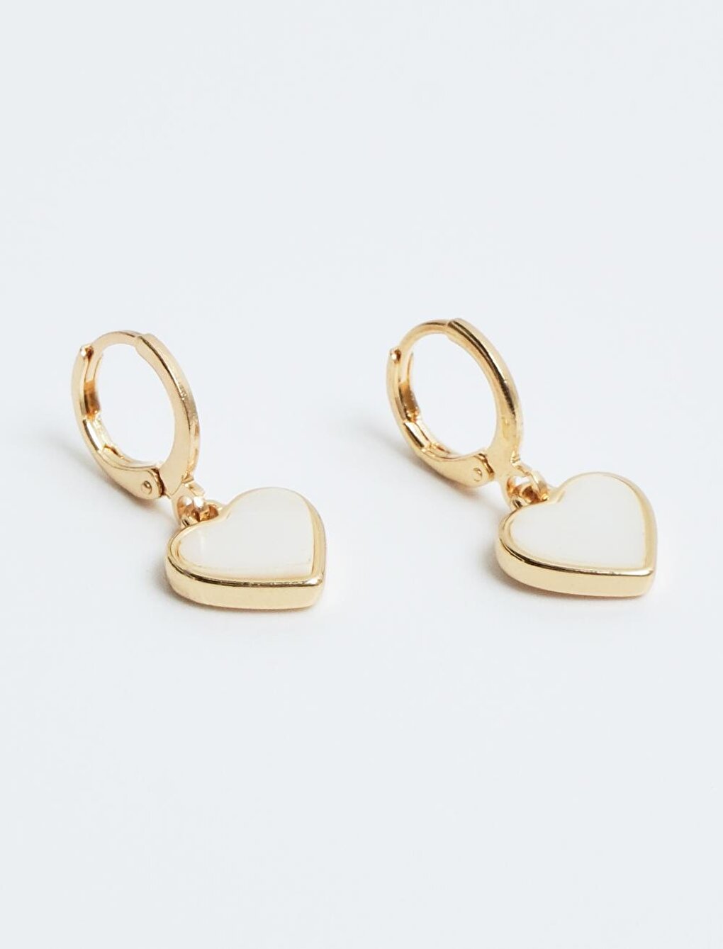 Gold Heart Figured Multiple Earring Set