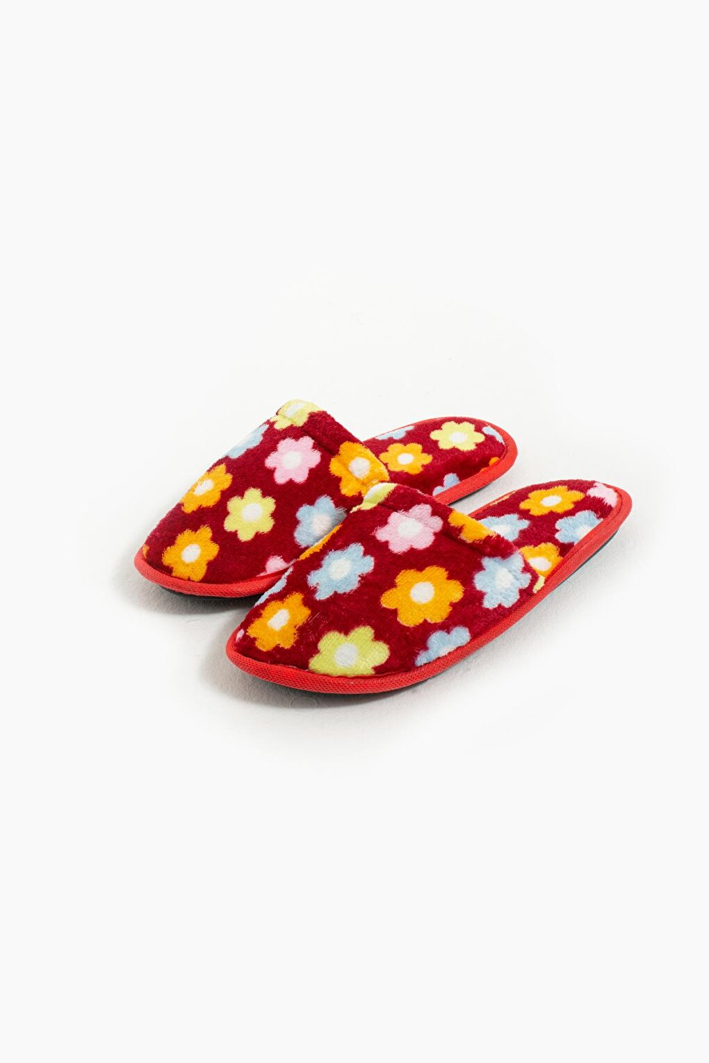 Warm Lining Flower Patterned Comfortable Fit Women's Indoor Slippers CCK355