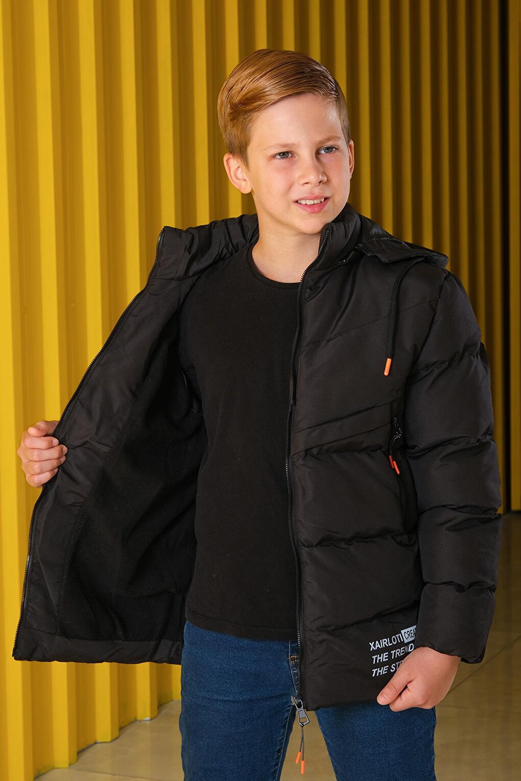 | Removed Hooded Boys Inflatable Coat