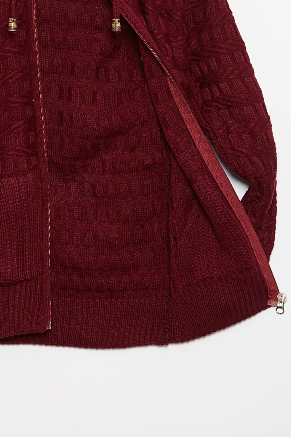 Fur Detailed Knitwear Boys Cardigan