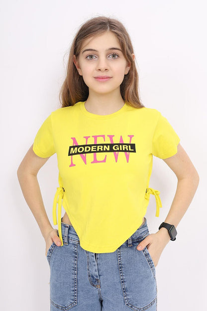 Girl's Lace Crop T-Shirt 9-14 Years LX 228