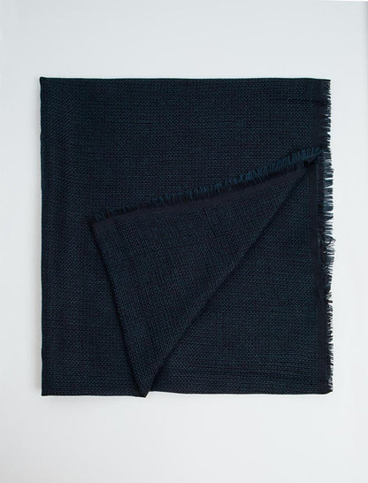 Dark Blue Tassel Detailed Stylish Shawl